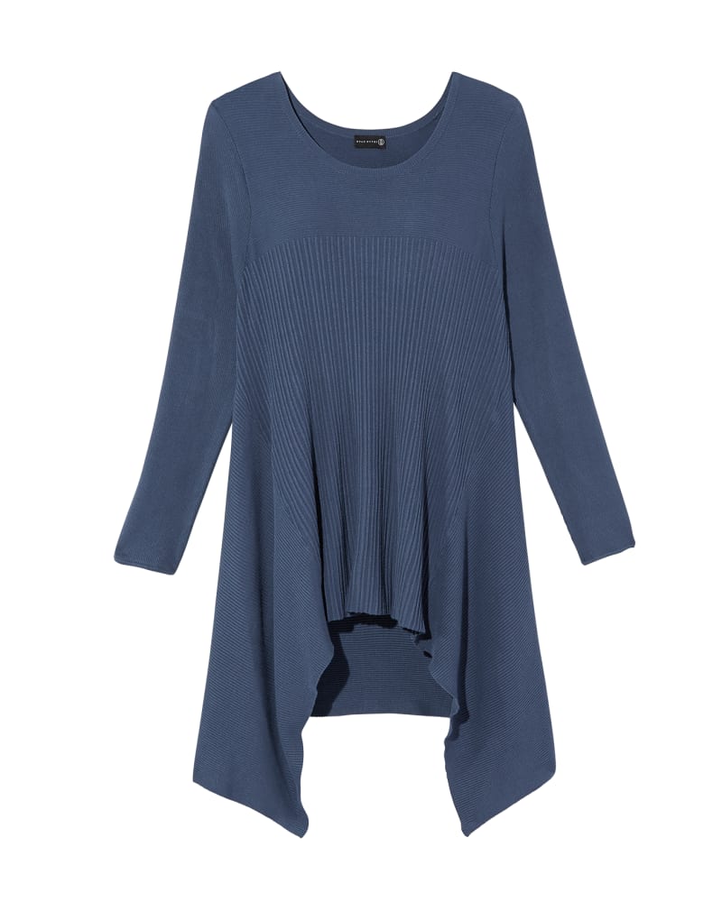 Front of plus size Trixie Ribbed High-Low Sweater by Ryan Wythe | Dia&Co | dia_product_style_image_id:136837